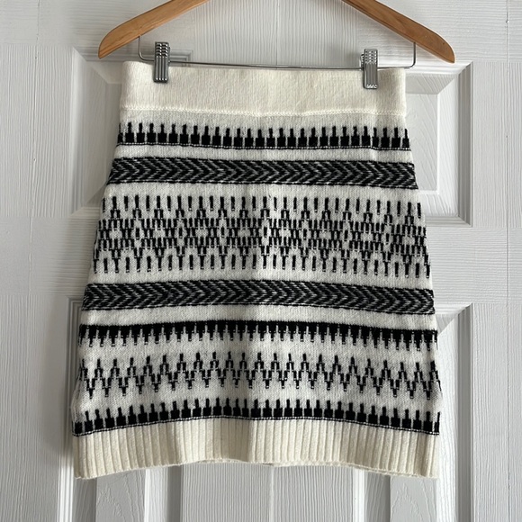 Loft Fair Isle Sweater Skirt - Picture 1 of 5